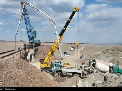 ارتباط در خط ریلی جنوب ‌برقرار شد/بازسازی پل هفت‌دهانه راه‌آهن‌+تصاویر