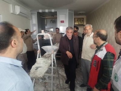 بازدید اعضای کمیسیون شوراها از روند بازسازی مناطق آسیب دیده در جنگ