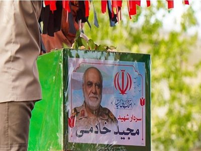 تشییع باشکوه پیکر شهید خادمی در زادگاهش‌/ مردم سنگ‌تمام گذاشتند+فیلم