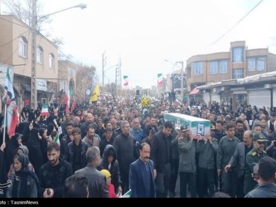 تشییع باشکوه ۳ شهید حملات آمریکایی ـ صهیونی در آذربایجان غربی