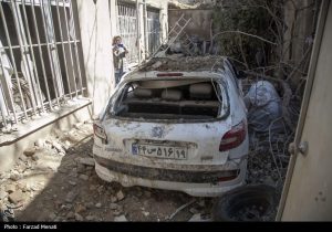 خسارت به ۲۳۴ خودرو و ۹ ساختمان در حمله آمریکایی- صهیونی به روانسر