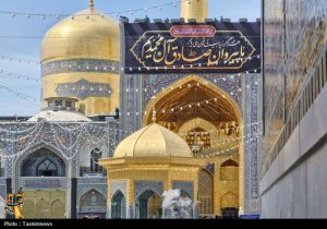 سیاه‌پوشی حرم امام رضا(ع) به مناسبت شهادت امام صادق(ع)+تصاویر
