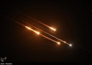 شلیک موشک صورتی در موج جدید حملات سپاه پاسداران + فیلم و عکس