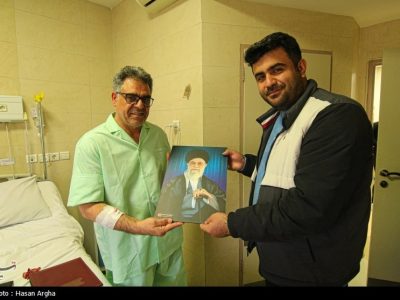 فداکاری مدیر زنجانی در دل آتش و آوار حسینیه اعظم زنجان