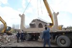 مهندسان ایرانی در میدان مقاومت ستونهای پل امینآباد را برپا کردند