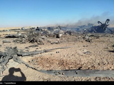 واقعه طبس تکرار شد/ تصاویر انهدام پرنده‌های متجاوز آمریکایی