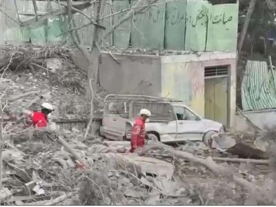 بازدید سفرای خارجی از آثار حمله آمریکا به سازمان منابع طبیعی ایران