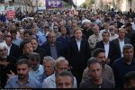 تشییع پیکر مطهر بانوی شهیده جنگ تحمیلی سوم در بوشهر