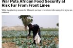 جنگ علیه ایران امنیت غذایی آفریقا را در معرض خطر قرار داد