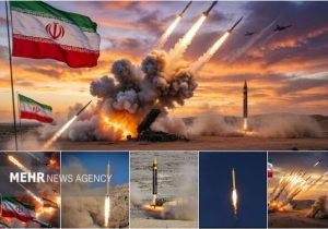 انهدام پهپاد مهاجم در آسمان تهران