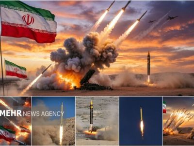 انهدام پهپاد مهاجم در آسمان تهران