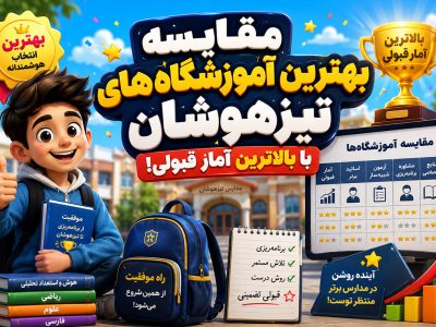 مقایسه بهترین آموزشگاه های تیزهوشان با بالاترین آمار قبولی!