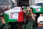 استقبال حماسی زائران از پیکر مطهر پنج شهید ازبعین در مرز مهران
