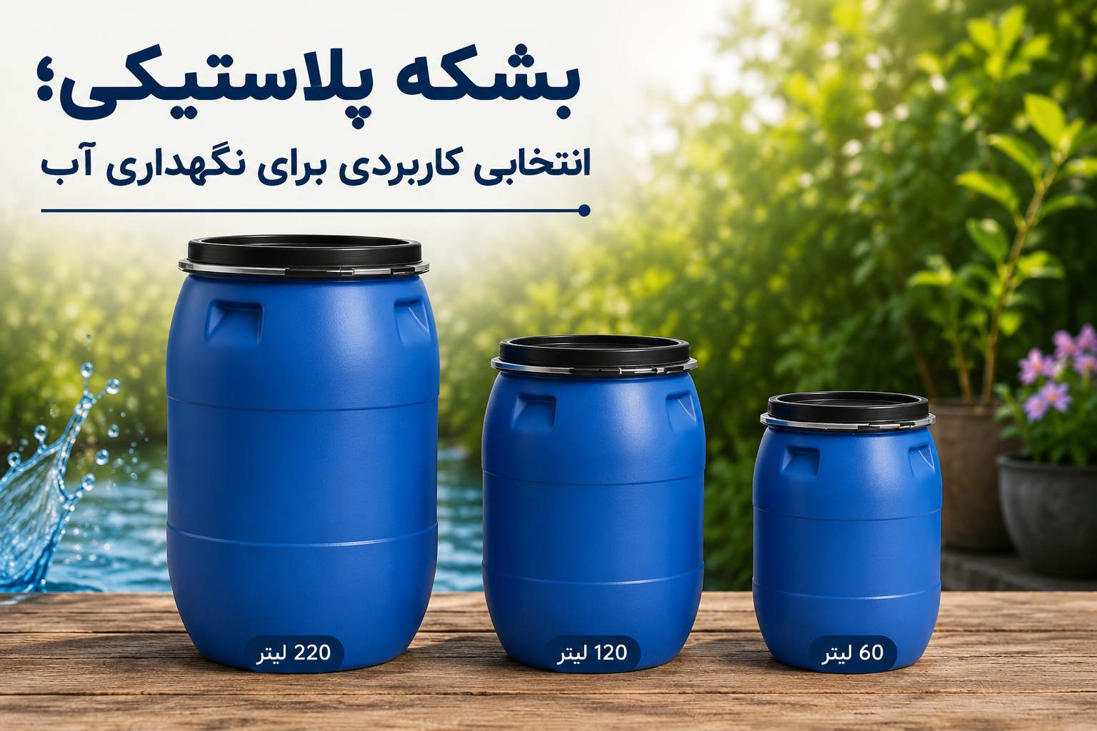 بشکه پلاستیکی؛ انتخاب مناسب برای نگهداری آب و مایعات