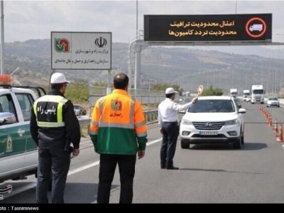 محدودیت تردد خودروهای سنگین در محور سنندج ـ باشماق