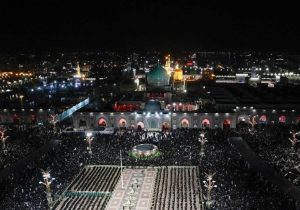 برگزاری آیین سنتی خطبه‌خوانی شهادت حضرت رضا(ع) در حرم مطهر