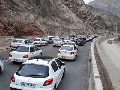 ترافیک سنگین در محور کندوان