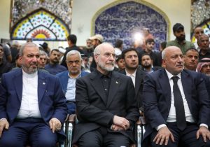 حضور قالیباف در مراسم چهلمین روز تدفین آقای شهید ایران در کربلا