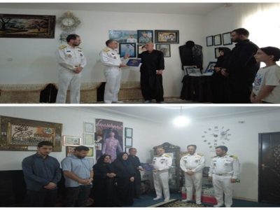 دیدار جانشین نیروی دریایی ارتش با خانواده شهدای ناوشکن دنا
