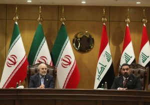 دیدار قالیباف و هیئت پارلمانی ایران با رئیس و نمایندگان مجلس عراق