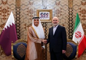 دیدار نخست وزیر قطر با قالیباف