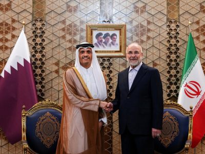 دیدار نخست وزیر قطر با قالیباف