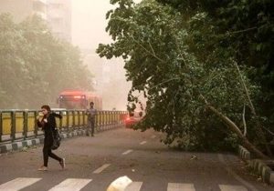 وزش باد شدید در تهران