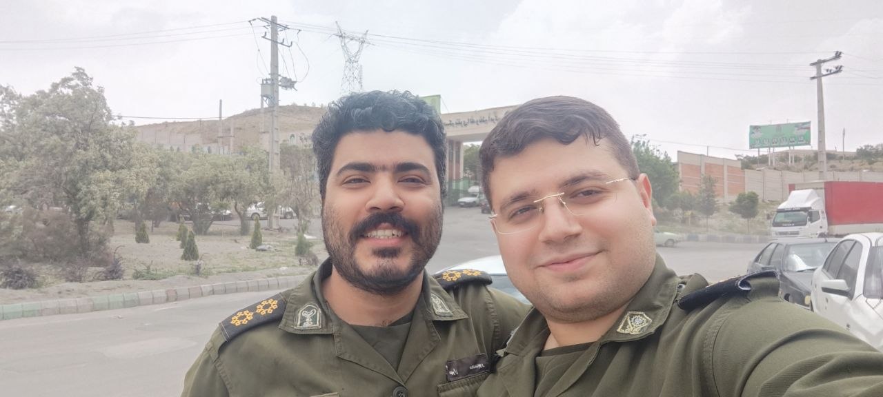 احسان خسروی و مهران محمدپور سرای در خدمت سربازی
