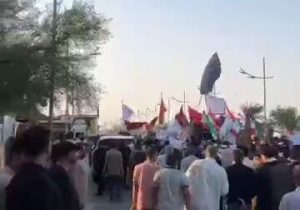 اعتراضات در بصره علیه محدودیت پروازها میان عراق و ایران