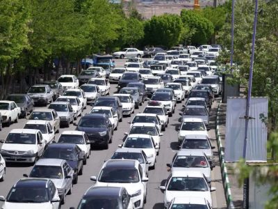ترافیک سنگین در آزادراه کرج-تهران
