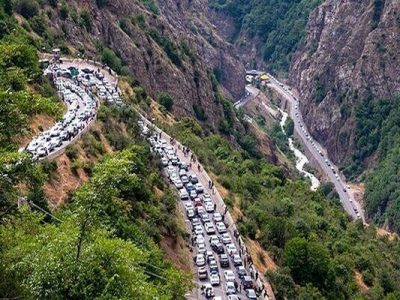 ترافیک سنگین در چالوس و آزادراه تهران-شمال