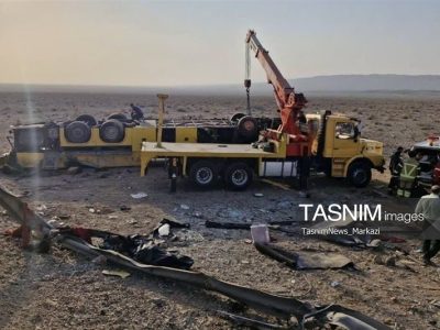 جزئیات واژگونی اتوبوس در اتوبان همدان-ساوه/۱۱ کشته و ۲۴ مصدوم