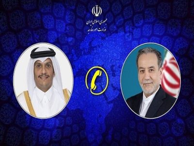 تماس تلفنی وزیر امور خارجه قطر با وزیر خارجه کشورمان