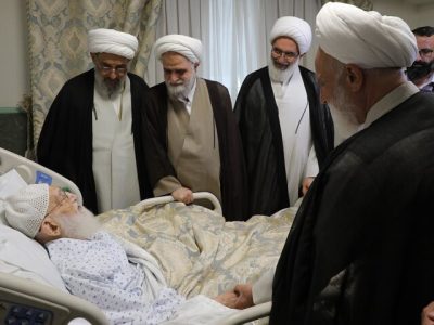 عیادت نمایندگان رهبر انقلاب از آیت‌الله نوری همدانی